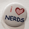 I Heart Nerds Button
