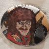 Weird Al (close-up/red shirt) Button