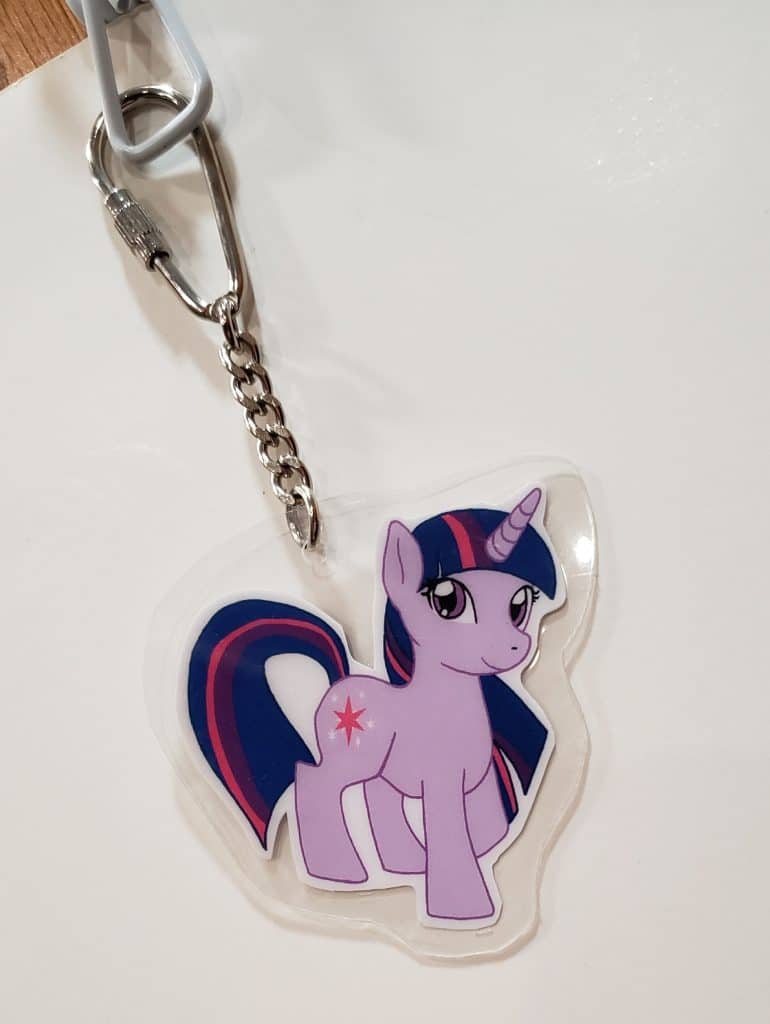 Twilight Sparkle Keychain Blue Moon Design Studio